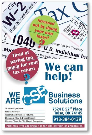 Tax Preparers and Tax Attorneys CSB Business Solutions Inc in Tulsa OK