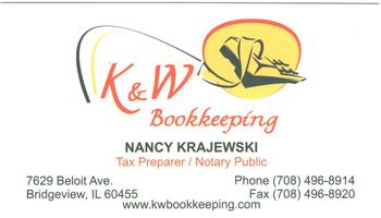 K & W Bookkeeping Company Logo by K & W Bookkeeping in Bridgeview IL