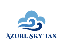 Azure Sky Tax Company Logo by Meredith Adolf in Key West FL